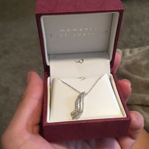 Helzberg Diamonds 10k White Gold Necklace